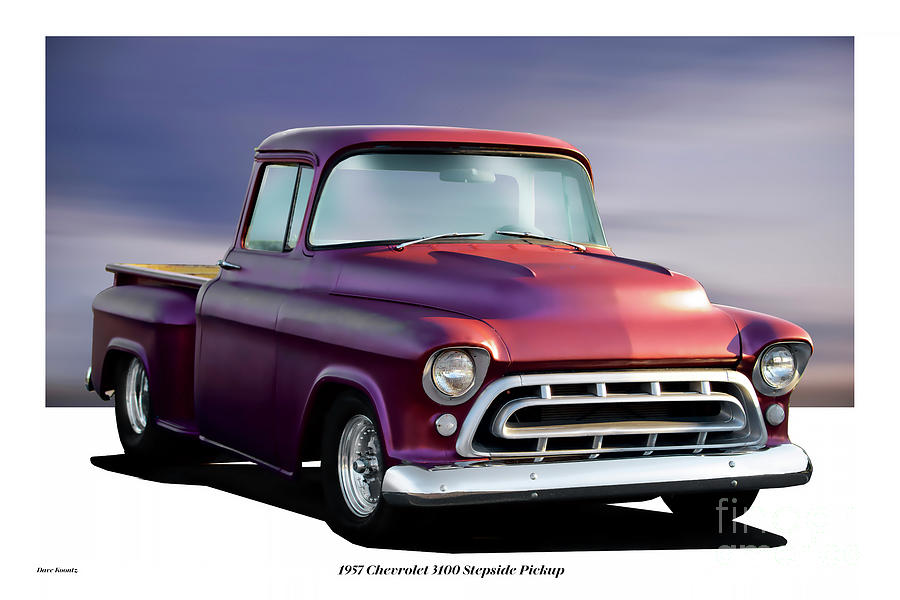 1957 Chevrolet 3100 Stepside Pickup Photograph by Dave Koontz - Fine ...