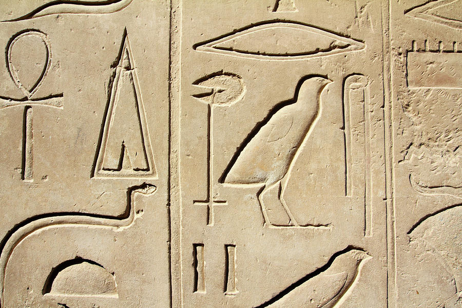Ancient Egypt Images And Hieroglyphics #10 Relief by Mikhail Kokhanchikov