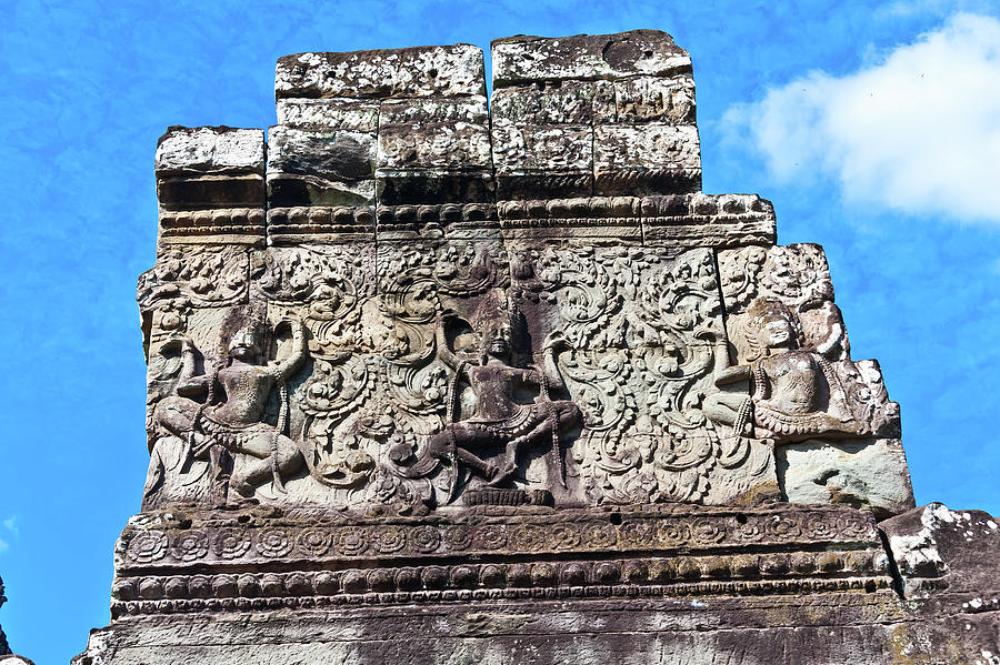 Angkor Wat temple detail. Cambodia #10 Photograph by Lie Yim