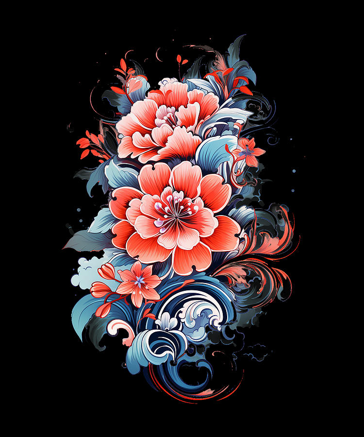 Beautiful Japanese Tattoo style artwork #10 Mixed Media by World Art Collective