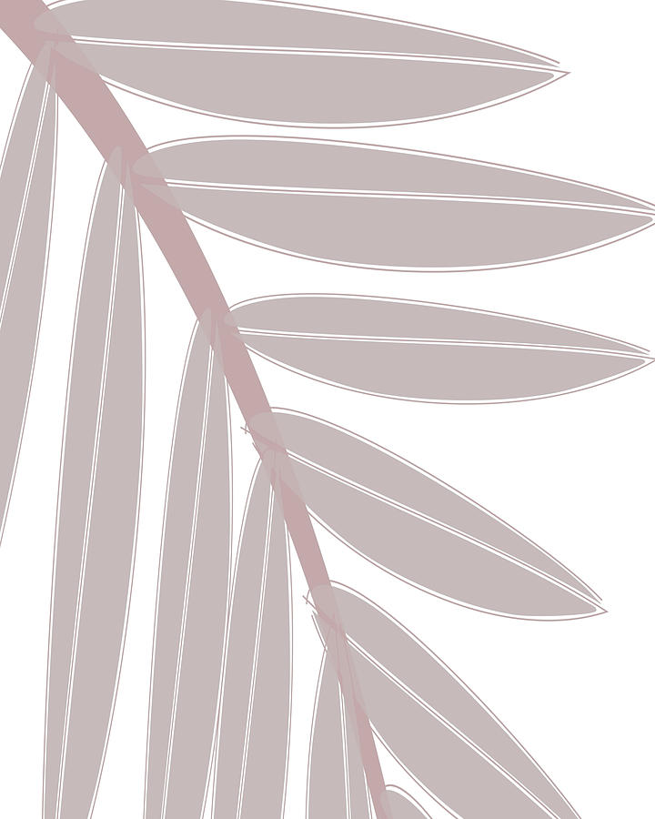 Boho Pastel Palm Leaf Abstract #10 Digital Art by Bob Pardue