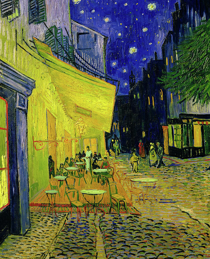 Vincent Van Gogh Painting - Cafe Terrace at Night #10 by Vincent Van Gogh