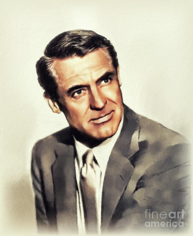 Cary Grant, Hollywood Legend #10 Painting by Esoterica Art Agency