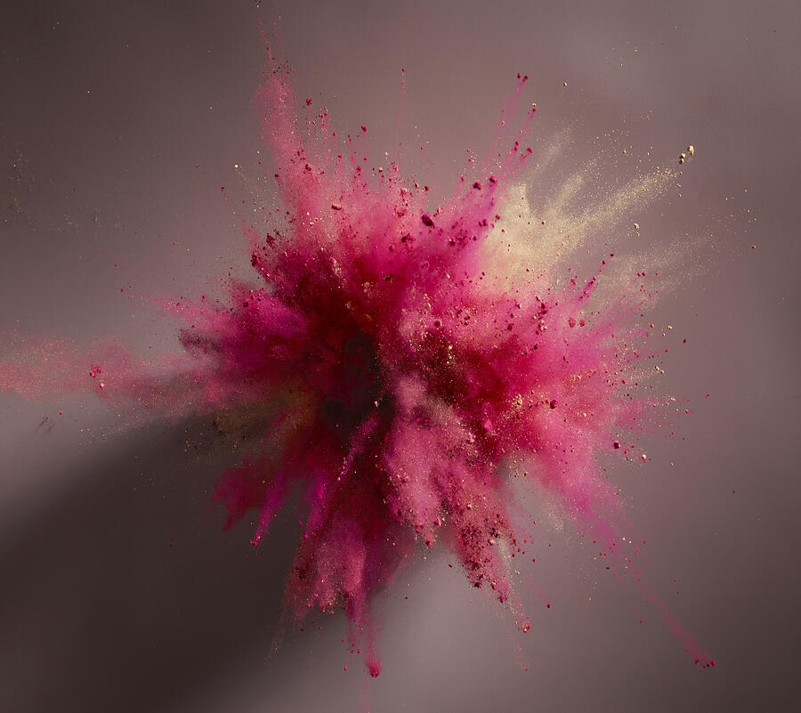 Colorful Powder Explosion #10 Photograph by Sunny