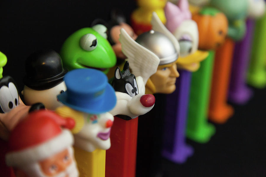 Candy Photograph - Colorful Vintage Pez Dispensers #10 by Erin Cadigan