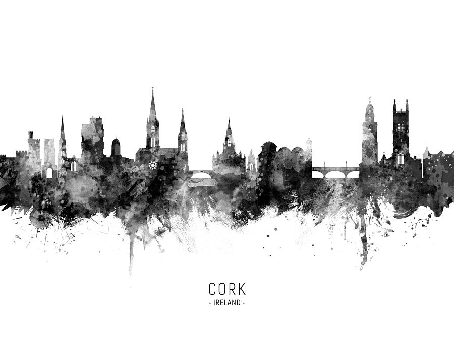Cork Ireland Skyline #10 Digital Art by Michael Tompsett
