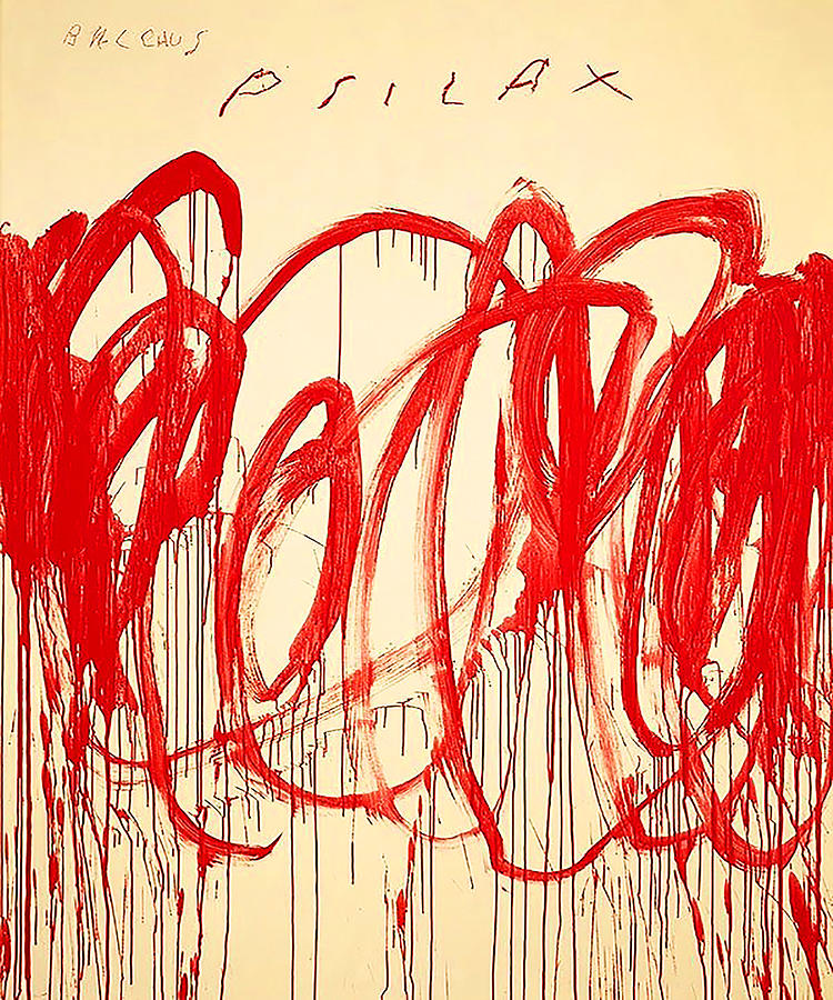 Abstract Painting - Cy Twombly #10 by Emma Ava