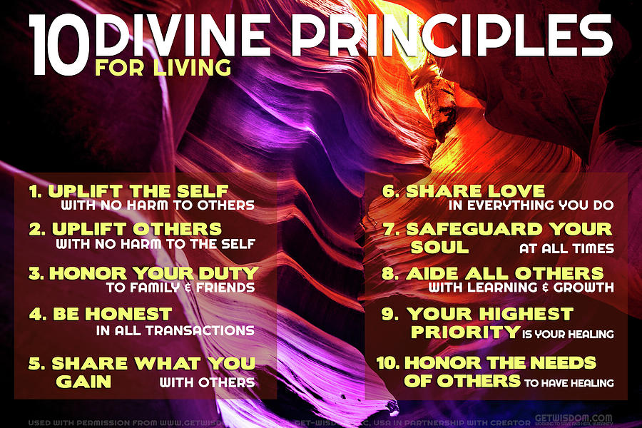 10 Divine Principles_17 Photograph by Az Jackson