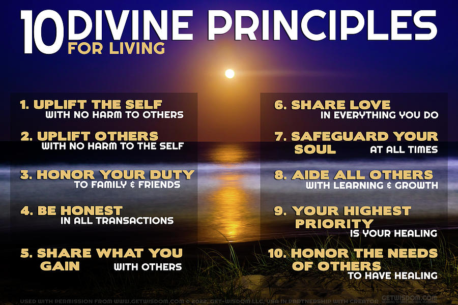 10 Divine Principles_18 Photograph by Az Jackson