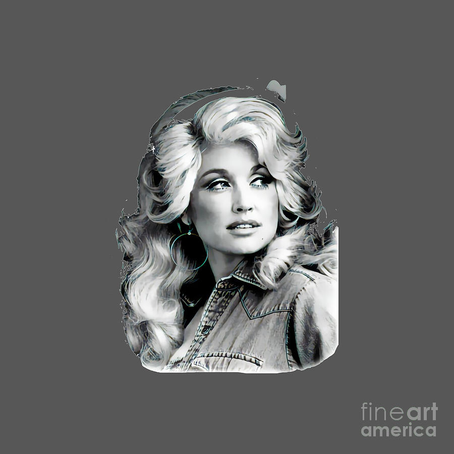 Dolly Parton Drawing by Connie A Stephenson