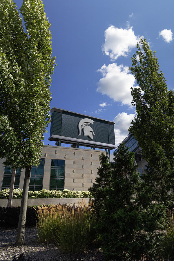 Exterior of Spartan Stadium on the campus of Michigan State University in East Lansing Michigan #10 Photograph by Eldon McGraw