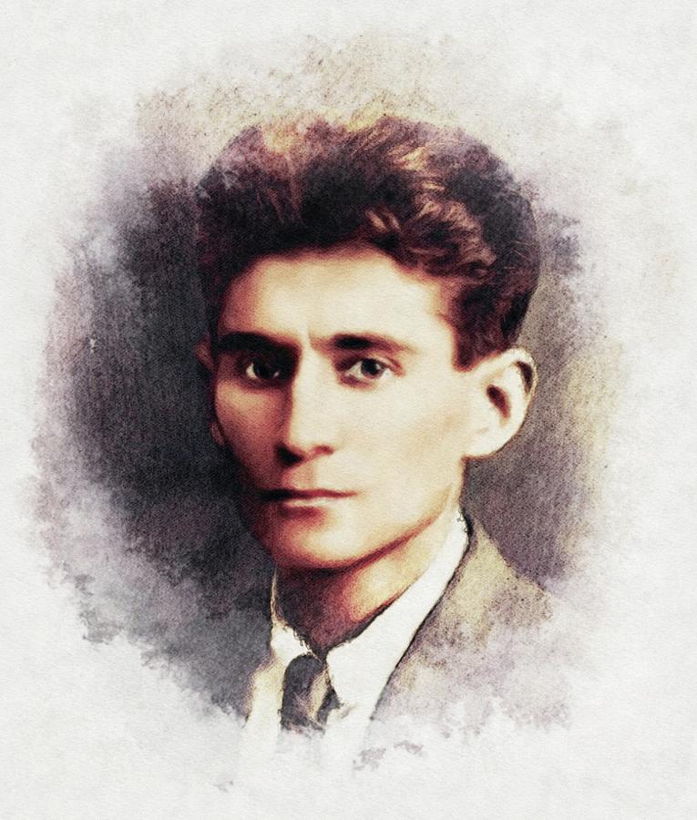 Franz Kafka, Literary Legend Painting by John Springfield | Pixels