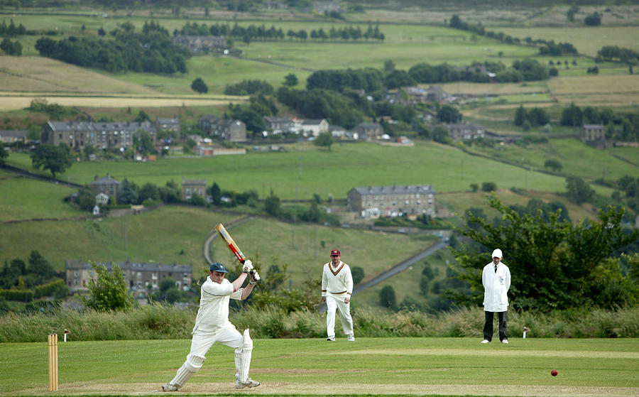 From The Boundarys Edge - Village Cricket #10 Photograph by Laurence Griffiths