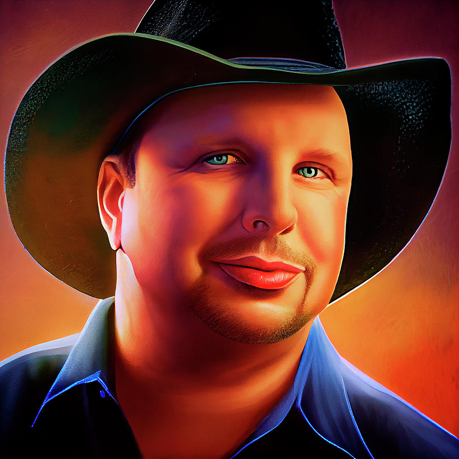 Garth Brooks Art Digital Art By Tim Hill - Fine Art America