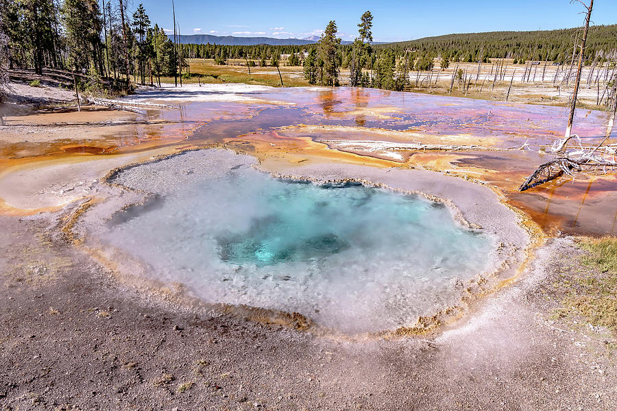 Grand Prismatic Spring in Yellowstone National Park #10 Photograph by Alex Grichenko