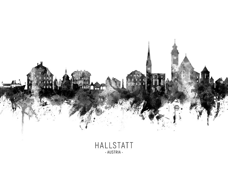 Hallstatt Austria Skyline #10 Digital Art by Michael Tompsett