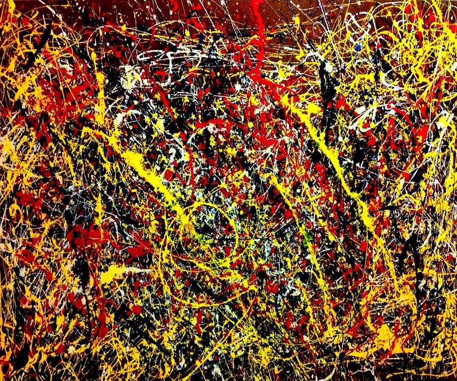 Jackson Pollock Painting by Artful Home Gallery - Fine Art America