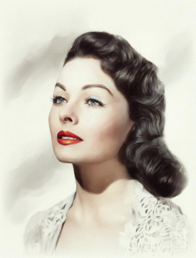 Jeanne Crain, Movie Legend Painting by John Springfield - Fine Art America