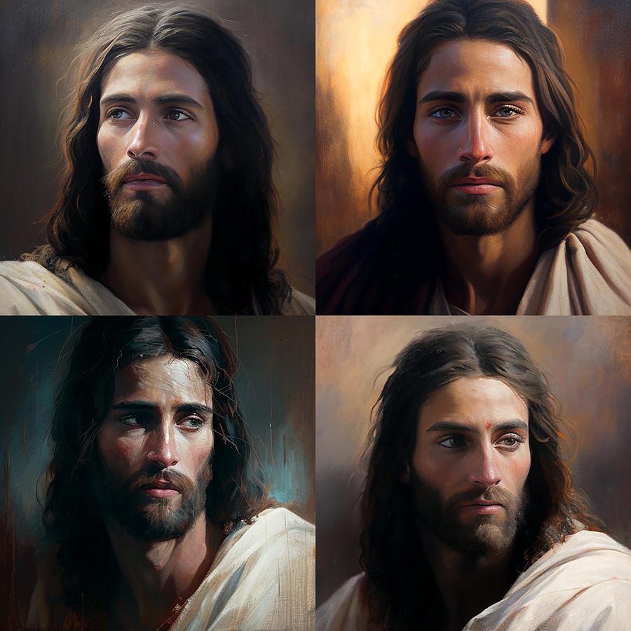 Jesus Christ Portrait Grid Mixed Media by Stephen Smith Galleries ...