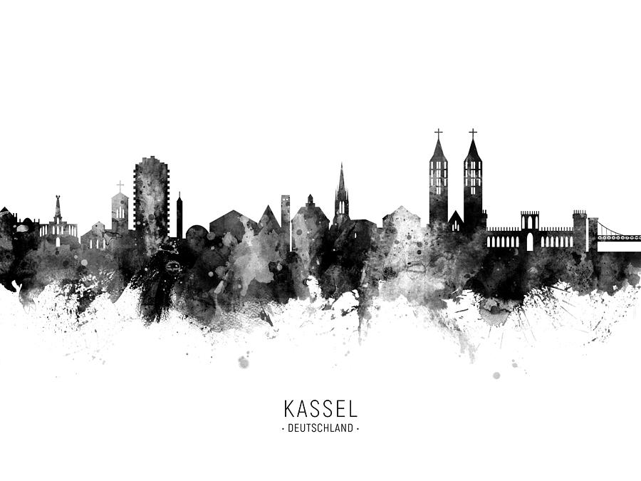Kassel Germany Skyline #10 Digital Art by Michael Tompsett