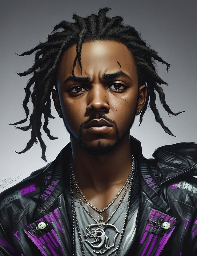 Kendrick Lamar Digital Art - Kendrick Lamar #10 by Amsterdam Funderburke