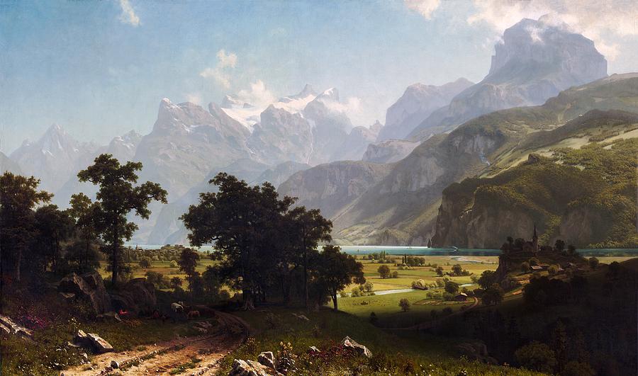 Mountain Painting - Lake Lucerne #10 by Mountain Dreams