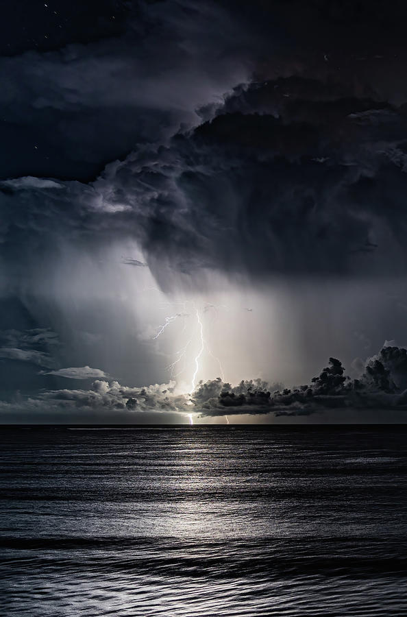 Lightning Storm Off the Coast of Mazatlan Mexico #10 Photograph by Tommy Farnsworth