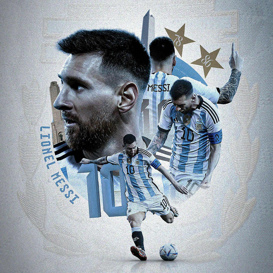 Lionel Messi Tribute Digital Art by Fahmi Ariyantoo - Fine Art America