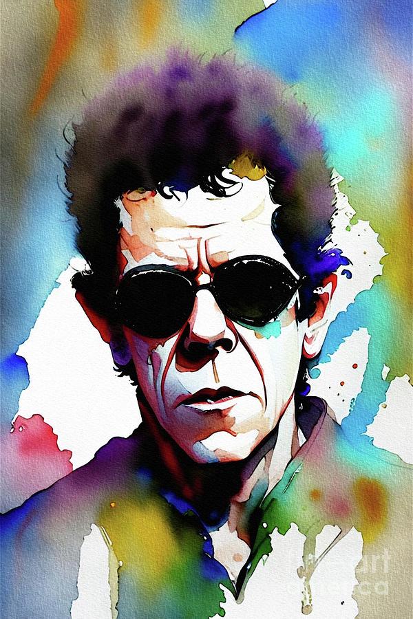 Lou Reed, Music Legend Painting by John Springfield - Fine Art America