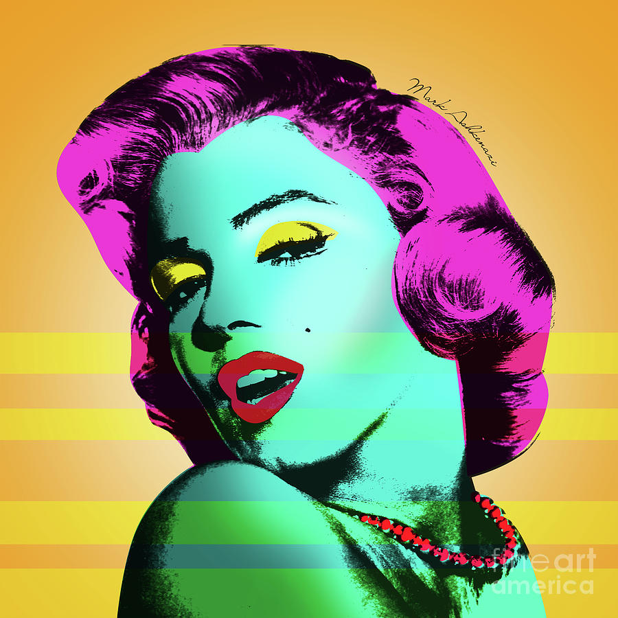 Marilyn Monroe Digital Art - Marilyn Monroe 6 by Mark Ashkenazi