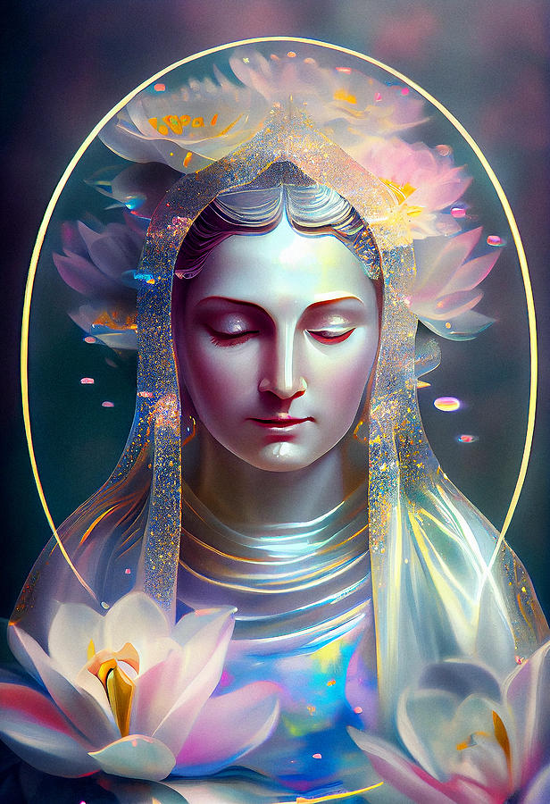 Mary The Blessed Virgin Digital Art By Sampadart Gallery Pixels 2415