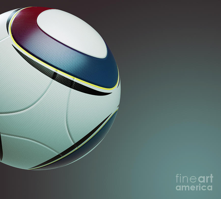 Modern Soccer Ball Digital Art