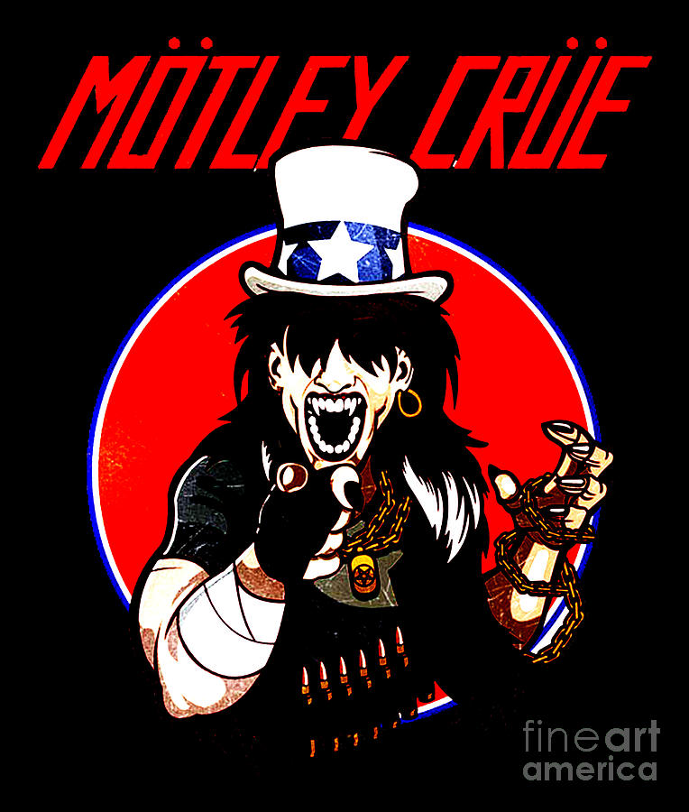 Motley Crue Drawing by Audio Payu