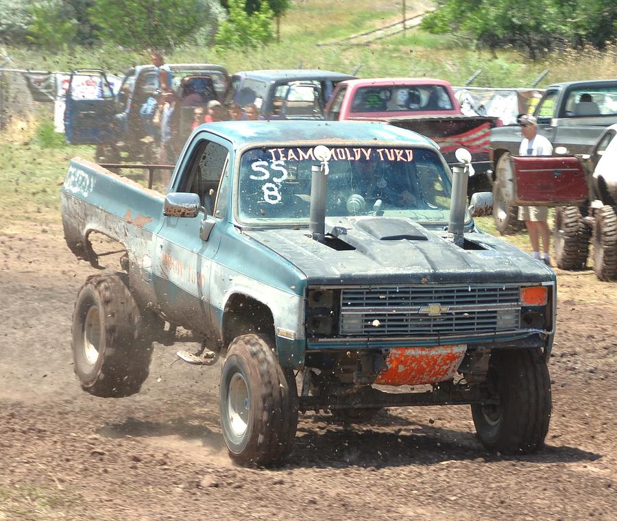 Mud Racing #10 Photograph by Jim Lambert