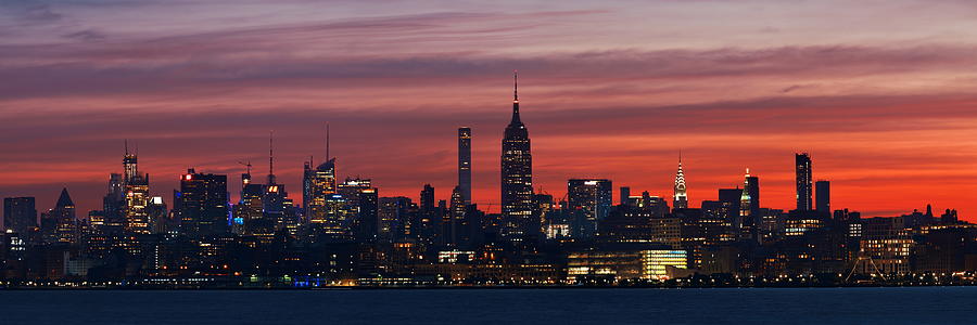 New York City skyline #10 Photograph by Songquan Deng