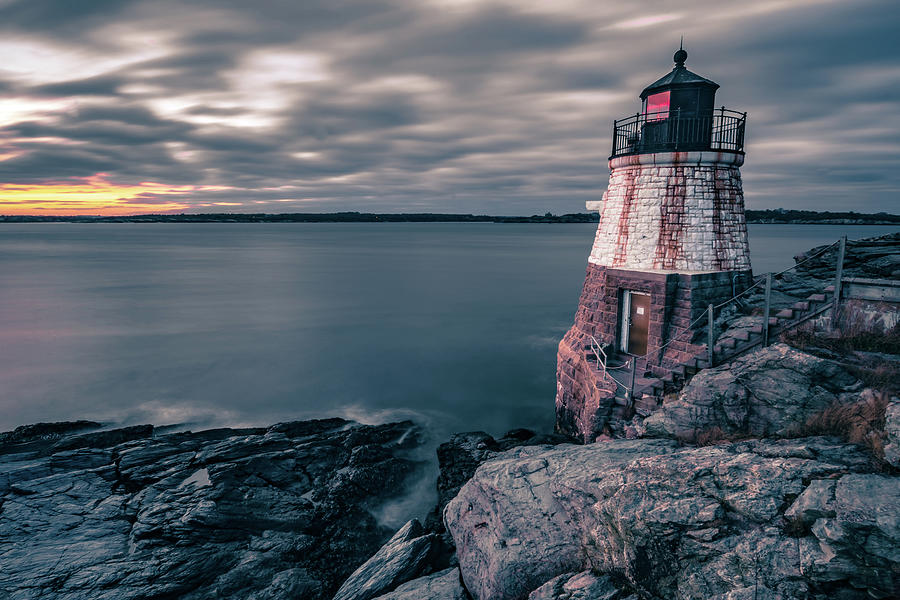 Oldcastle Lighthouse In Newport Rhode Island Photograph