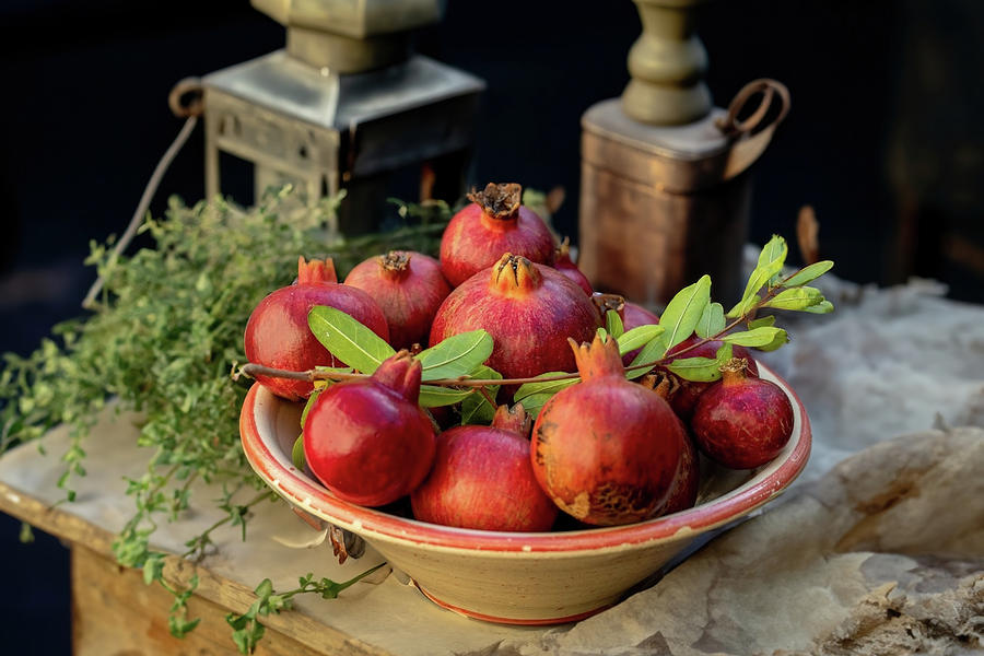 Fruit Photograph -  Pomegranates #10 by Manolis Tsantakis