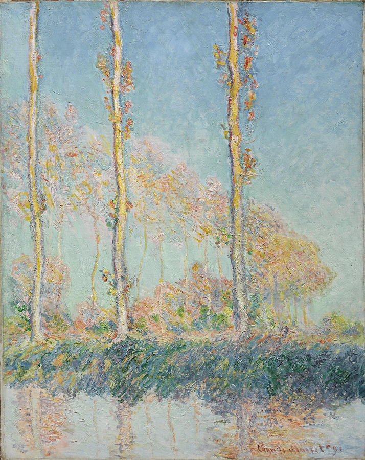Claude Monet Painting - Poplars  #10 by Claude Monet