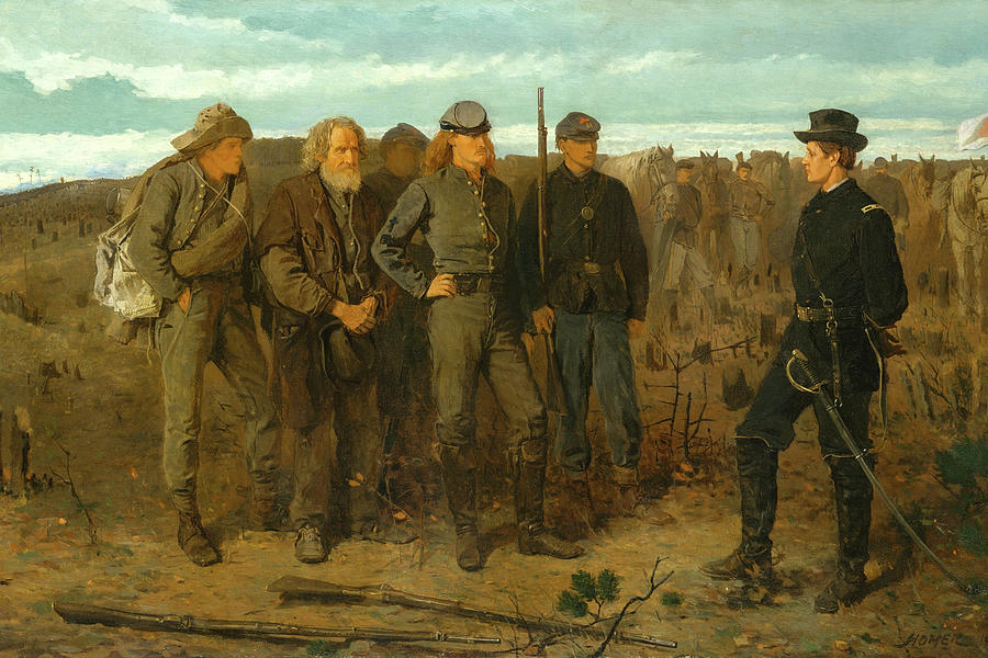 American Artists Painting - Prisoners from the Front #10 by Winslow Homer