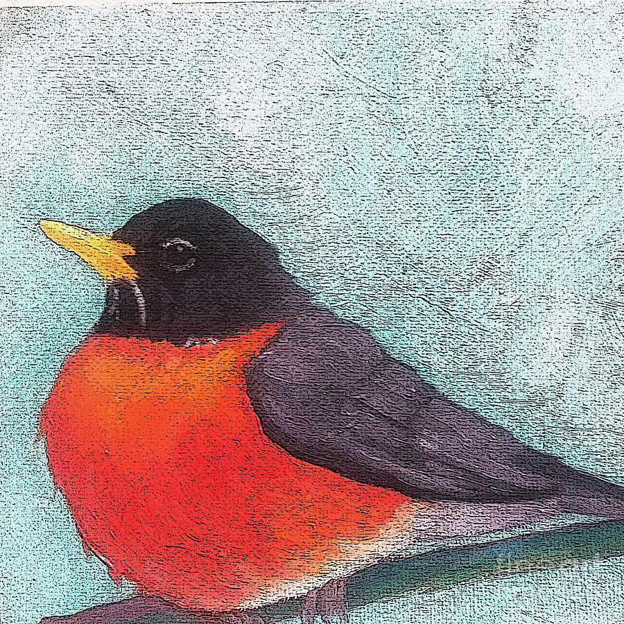 10 Robin Painting by Victoria Page