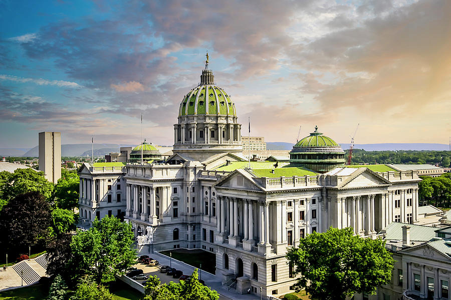 State Capitol building at Harrisburg Pennsylvania PA #10 Photograph by Chris Smith