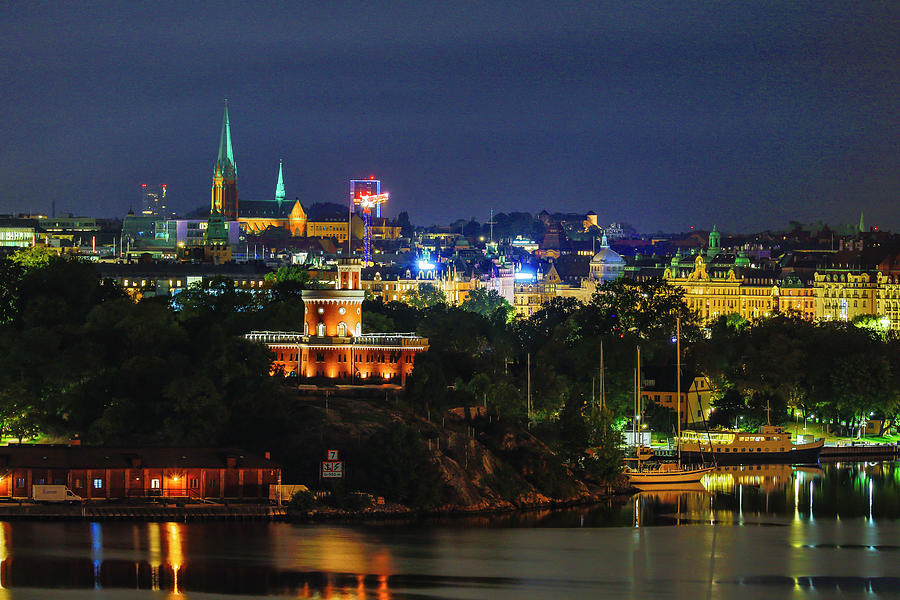 Stockholm night #10 Photograph by Alexander Farnsworth