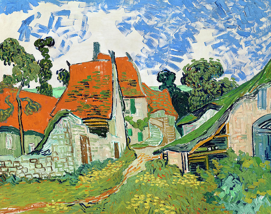 Street in Auvers-sur-Oise by Vincent van Gogh Painting by Mango Art Street in Auvers-sur-Oise by Vincent van Gogh Painting by Mango Art