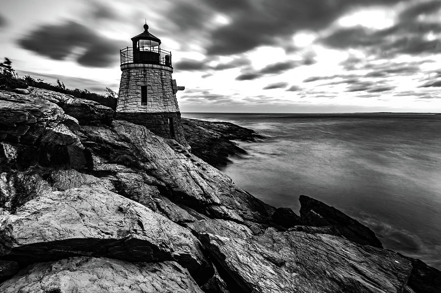 Sunset In Newport Rhode Island At Castle Hill Lighthouse #10 Photograph by Alex Grichenko