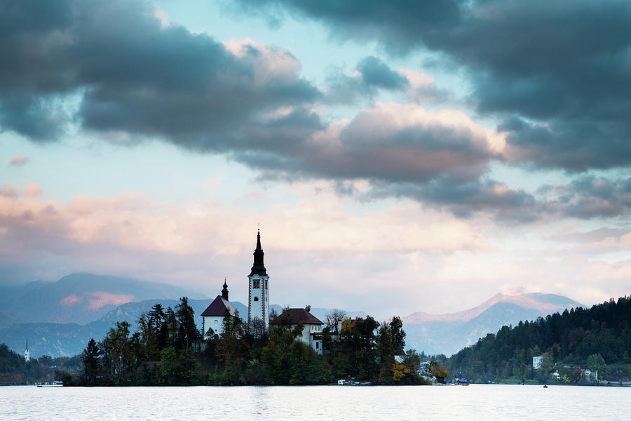 Sunset over Lake Bled #10 Photograph by Ian Middleton