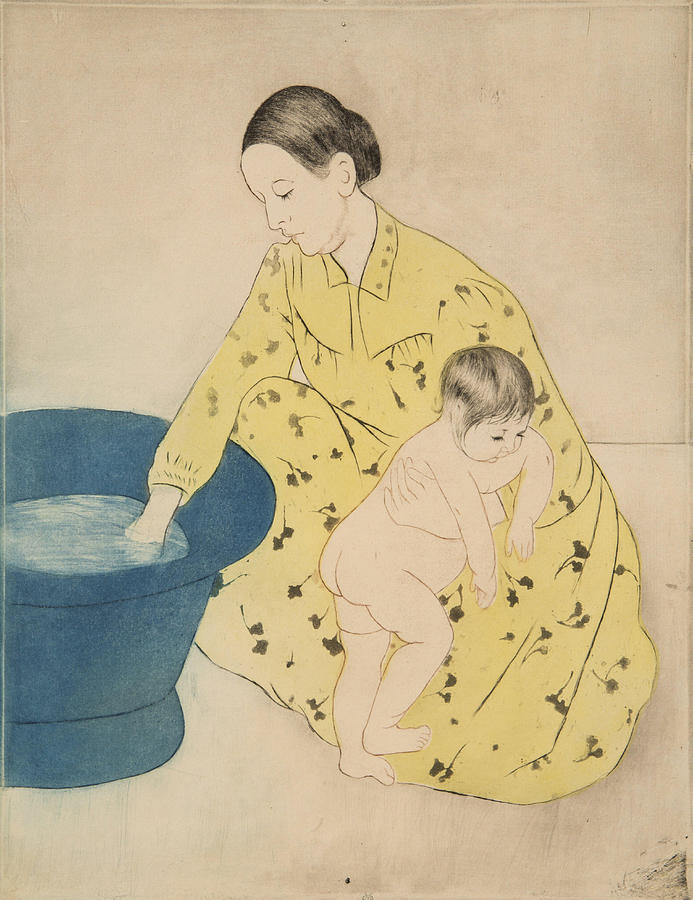 Mary Cassatt Painting - The Bath  #10 by Mary Cassatt