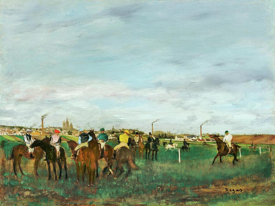 The Races #12 Painting by Edgar Degas