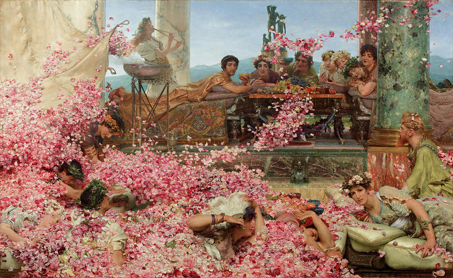 The Roses of Heliogabalus #6 Painting by Lawrence Alma-Tadema