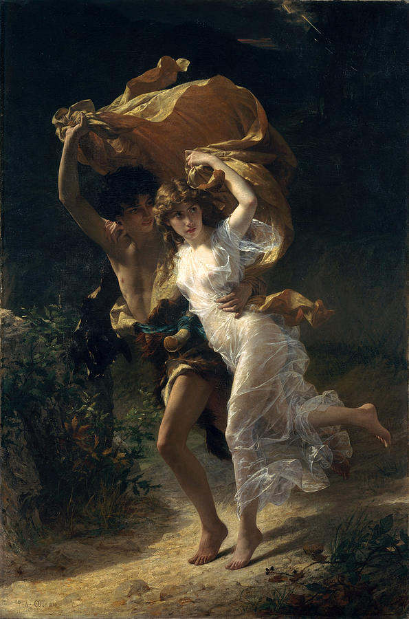 The Storm #10 Painting by Pierre Auguste Cot