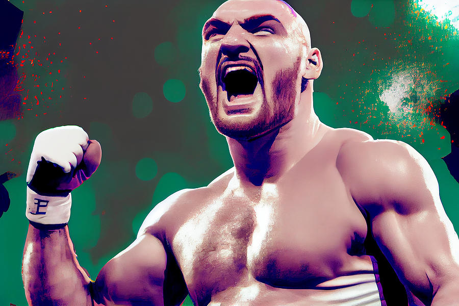 Tyson Fury Mixed Media - Tyson Fury #10 by Tim Hill